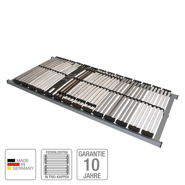 Lattenrost XXL 180 H4 NV Silbergrau / Weiß - 90 x 200cm