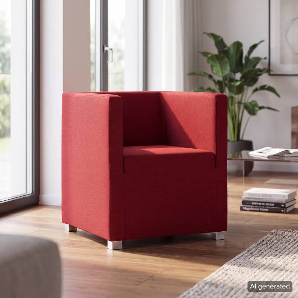 Cocktailsessel Carmen Webstoff Rot - Webstoff Baca: Rot
