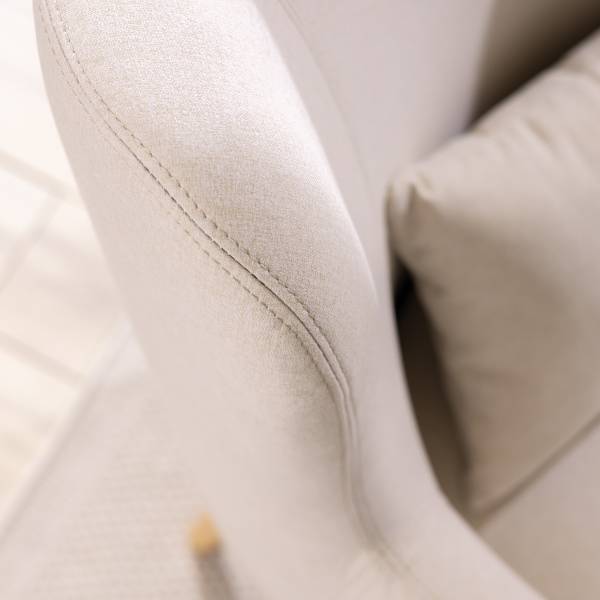 Sessel RIBOLT mit Hocker Webstoff Celia: Sahara