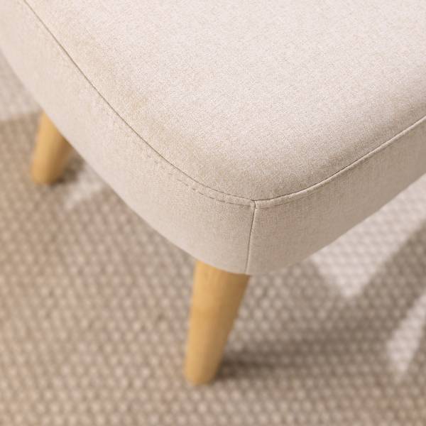 Sessel RIBOLT mit Hocker Webstoff Celia: Sahara