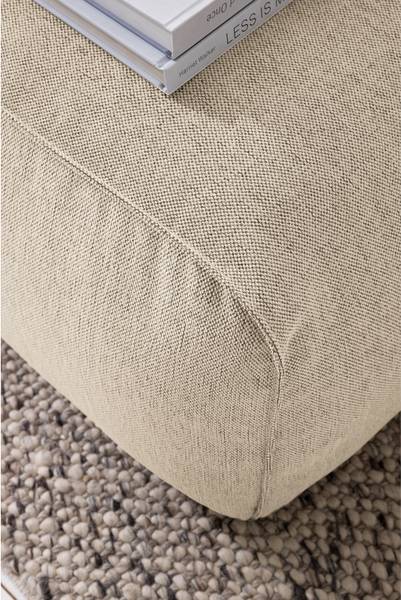 Polsterhocker HUDSON Webstoff Saia: Beige