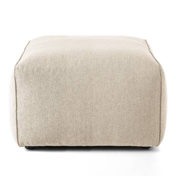 Polsterhocker HUDSON Webstoff Saia: Beige
