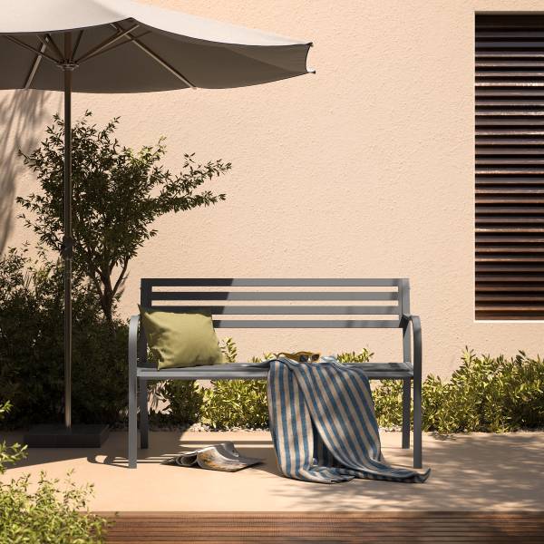 Banc de jardin Sophy Acier - Anthracite