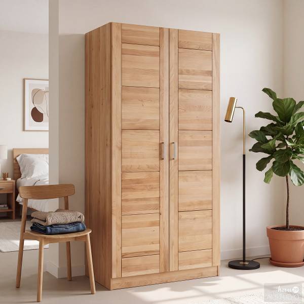 Drehtürenschrank Landvetter Kernbuche teilmassiv - Breite: 102 cm