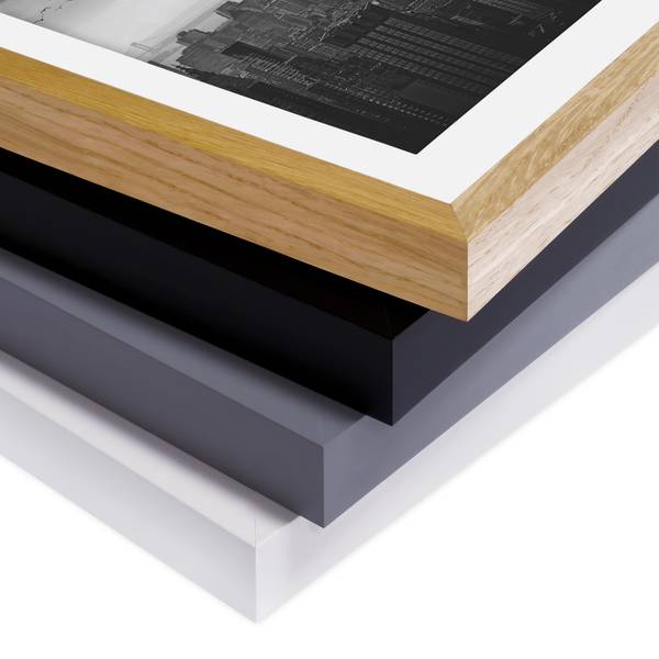 Bild New York Rockefeller View III Kiefer teilmassiv - Grau - 30 x 40 cm