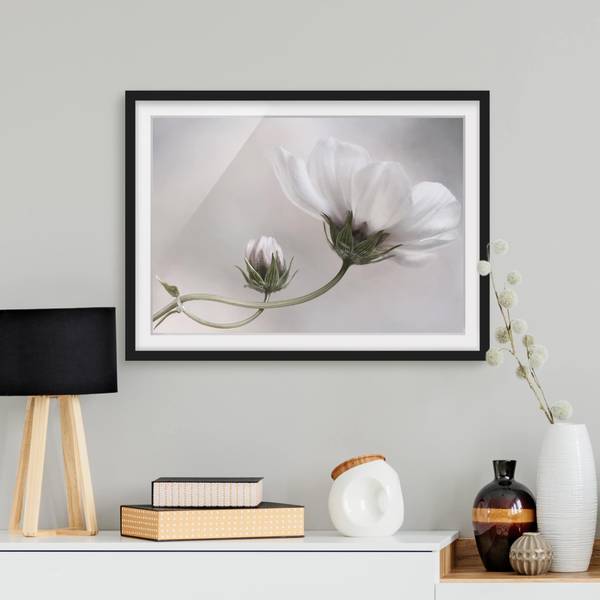 Afbeelding Simply Cosmos I deels massief grenenhout - zwart - 70 x 50 cm