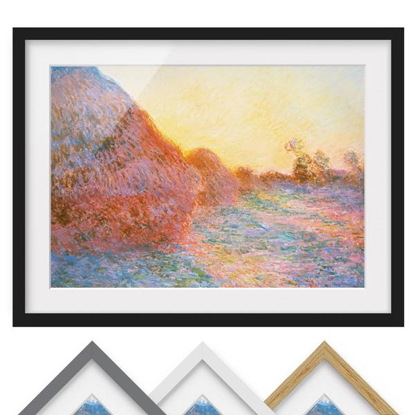 Bild Strohschober I Kiefer teilmassiv - Schwarz - 40 x 30 cm