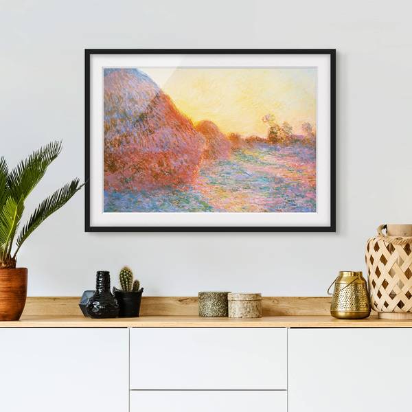 Bild Strohschober I Kiefer teilmassiv - Schwarz - 40 x 30 cm