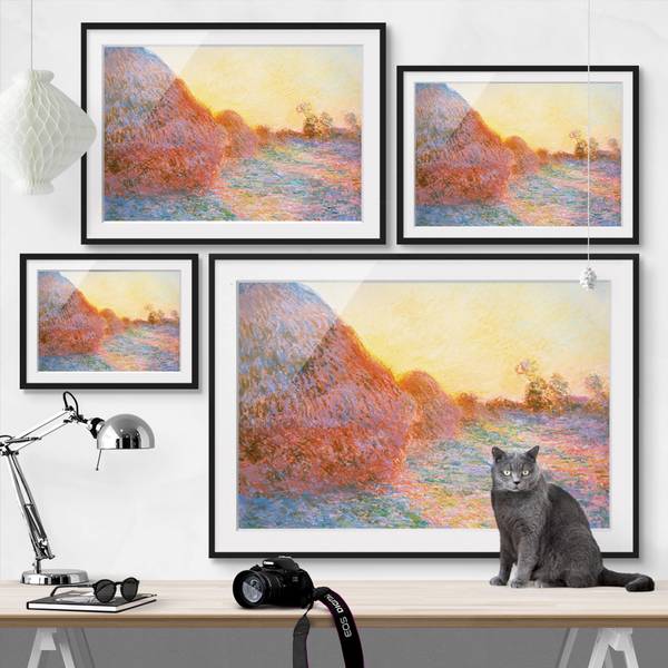 Bild Strohschober I Kiefer teilmassiv - Schwarz - 40 x 30 cm