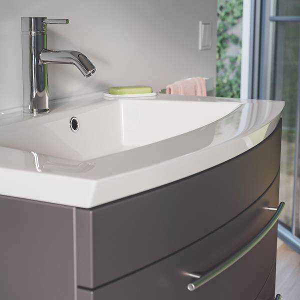 Meuble vasque Luna Anthracite - Largeur : 82 cm