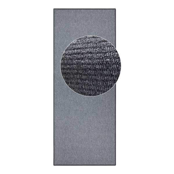 Tapis de couloir Bouclé Fibres synthétiques - Gris - 67 x 200 cm