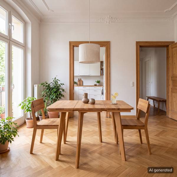 Massiver Esstisch Fender Buche massiv