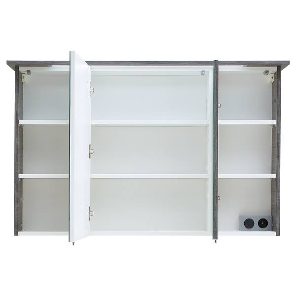 Badezimmerset Quickset 328 IV (3-teilig) Inklusive Mineralgussbecken - Graphit Struktur Dekor