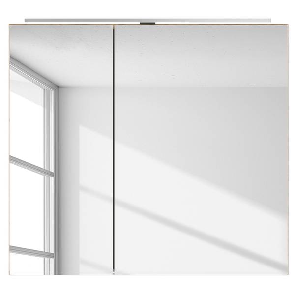 Badezimmerset MYBA XVI (4-teilig) Inklusive Beleuchtung - Weiß - Breite: 140 cm