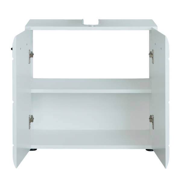 Badezimmerset Skin 2-teilig Hochglanz Weiß