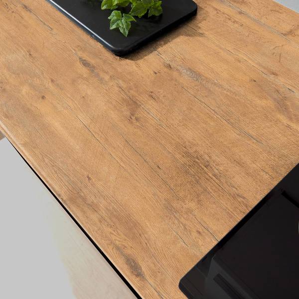 Cuisine Pattburg Noir mat - Sans électroménager