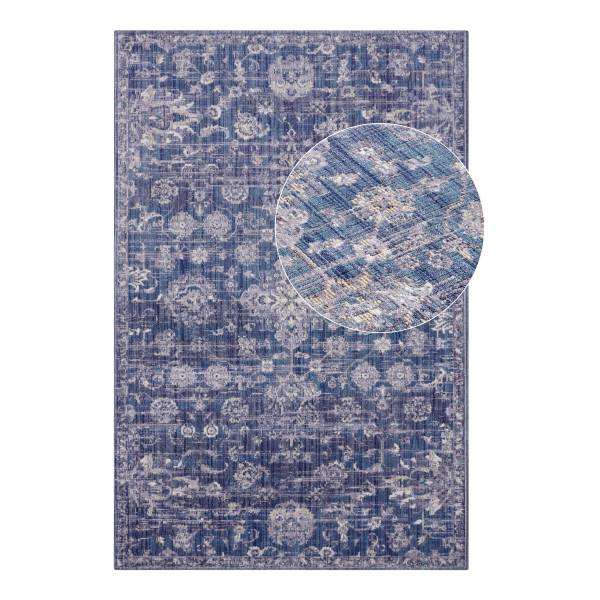 Tapis intérieur/extérieur Alexandria Polypropylène - Bleu / Blanc - 200 x 280 cm