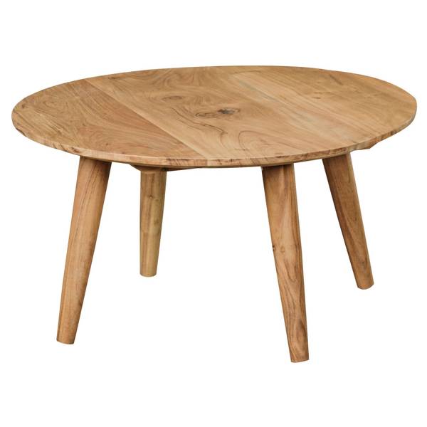 Tavolino da salotto Offenbach Legno massello di acacia - Marrone chiaro