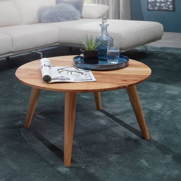 Tavolino da salotto Offenbach Legno massello di acacia - Marrone chiaro