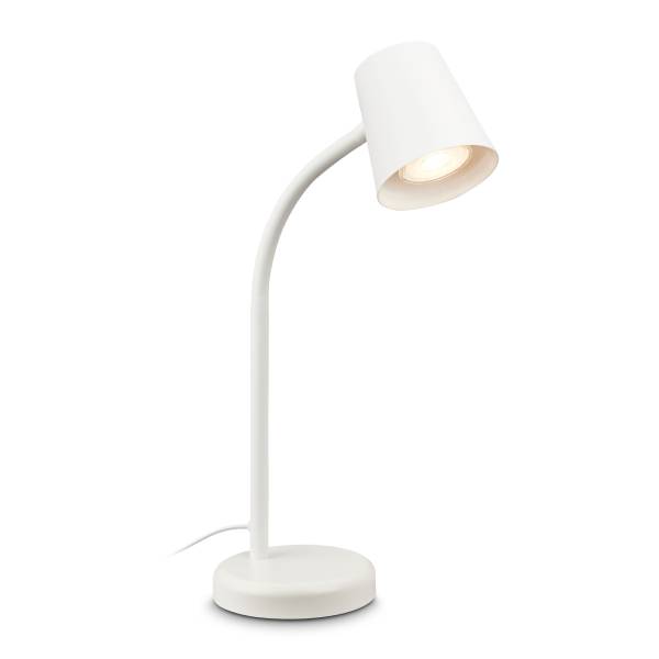 Tischleuchte Sallani Aluminium - Weiß