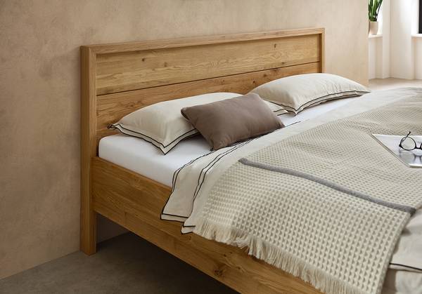 Letto con illuminazione Zabud rovere - 200 x 200cm
