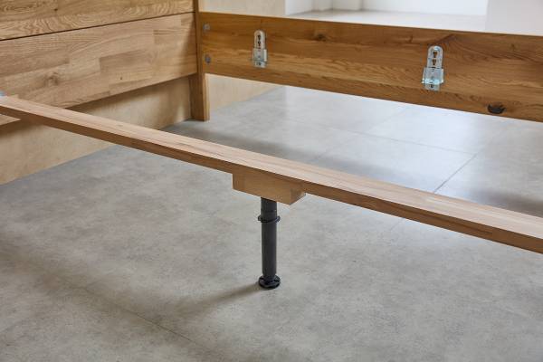 Letto con illuminazione Zabud rovere - 200 x 200cm