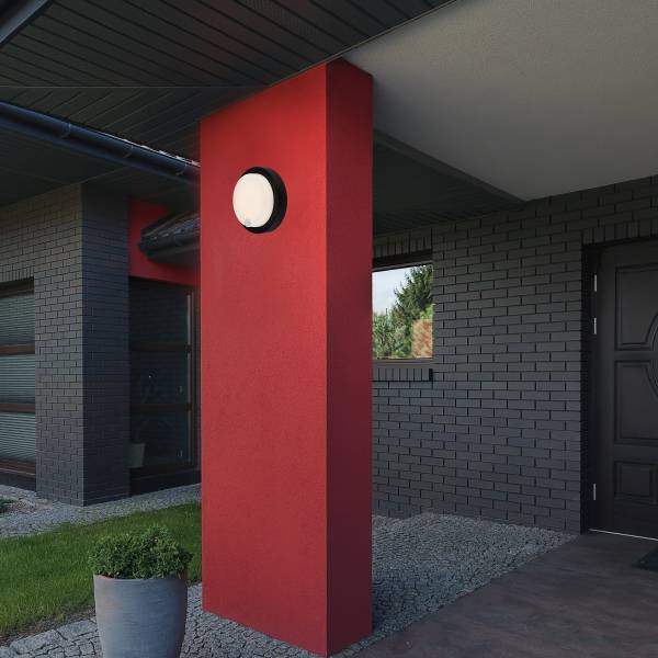 LED-Wandleuchte Presigo Polypropylen - 1-flammig - Schwarz