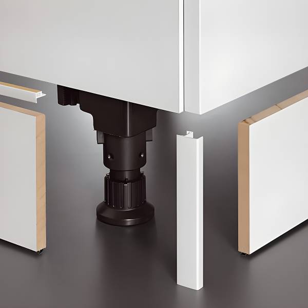 Spülenschrank Touch mit 1 Tür Schwarz - Breite: 60 cm - Türanschlag links