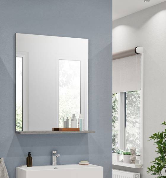 Specchio Scout Effetto argentato - Argento cenere
