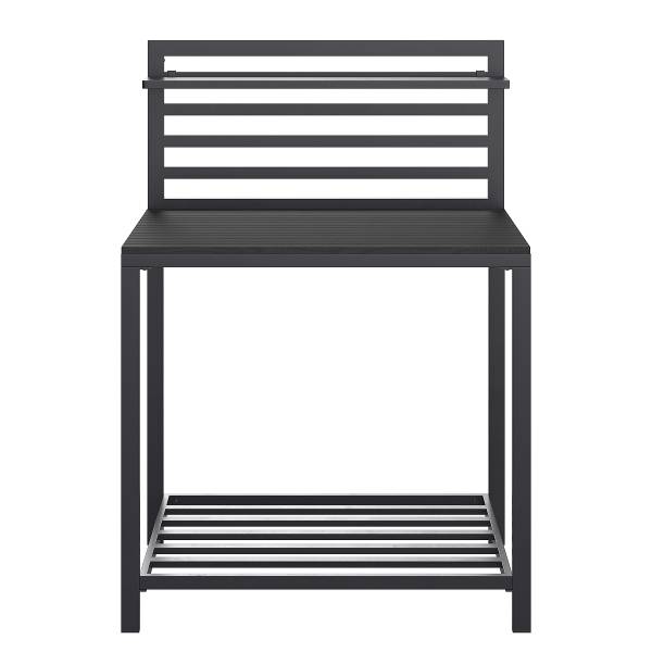 Tuinkeukentafel Portol aluminium/kunststof - zwart