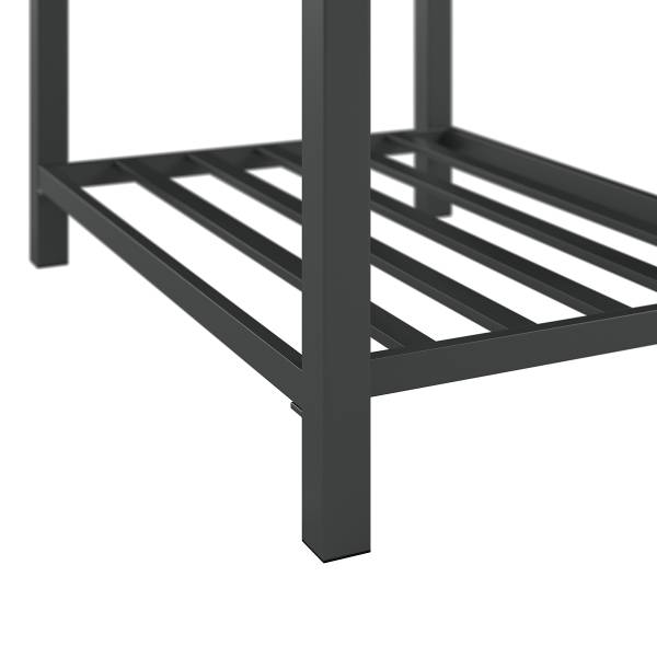 Tuinkeukentafel Portol aluminium/kunststof - zwart