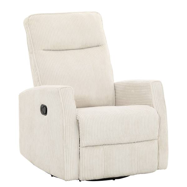 Fernsehsessel Poleo Cordstoff Doina: Creme