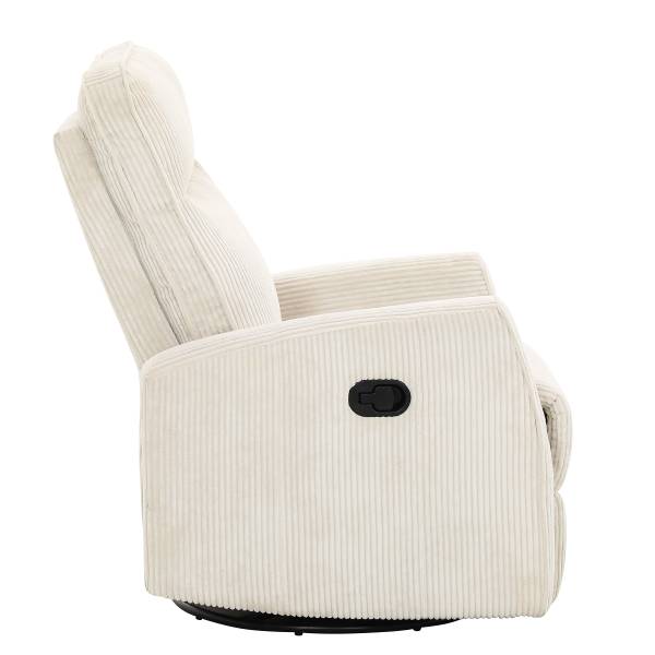 Fernsehsessel Poleo Cordstoff Doina: Creme