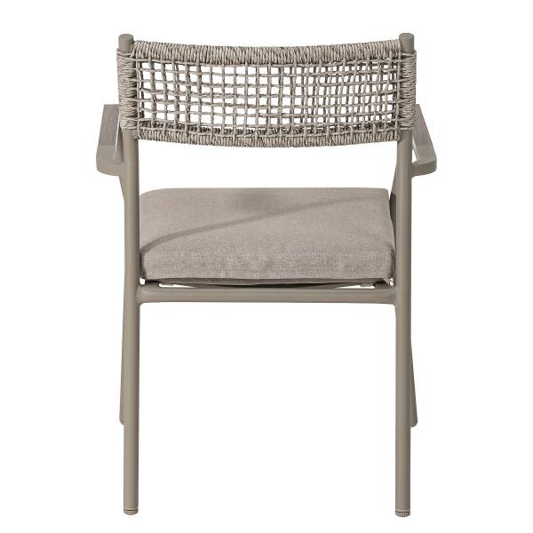 Gartenstuhl Kiran 2er-Set Aluminium / Polyester - Grau