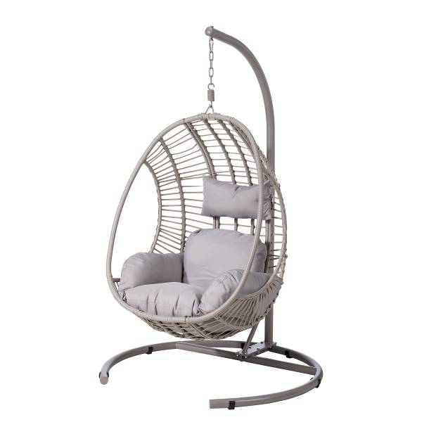 Sedia sospesa Kayoa Rattan sintetico / Acciaio - Beige