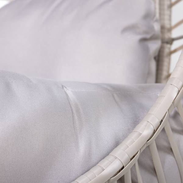 Sedia sospesa Kayoa Rattan sintetico / Acciaio - Beige