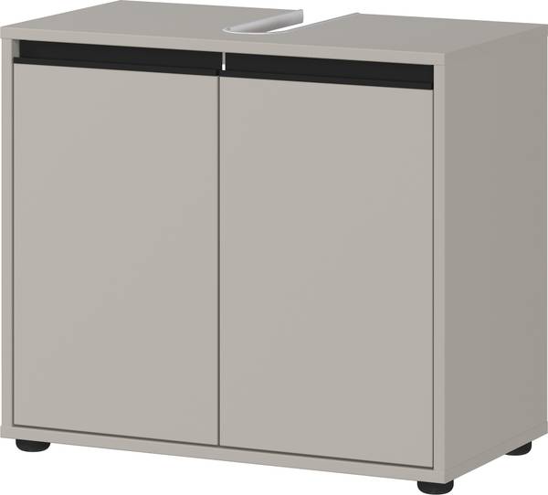 Ensemble de salle de bain Lemont 3 pcs Gris minéral