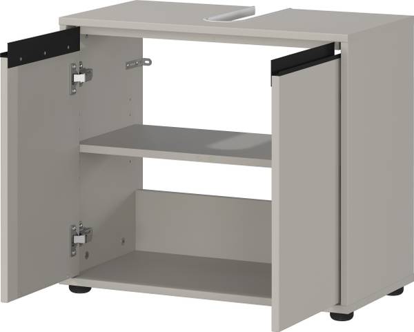 Ensemble de salle de bain Lemont 3 pcs Gris minéral