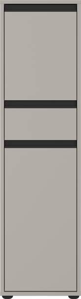 Ensemble de salle de bain Lemont 3 pcs Gris minéral