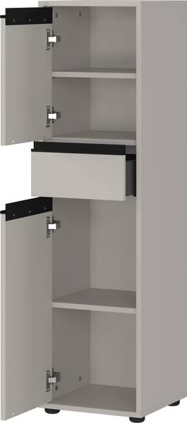 Ensemble de salle de bain Lemont 3 pcs Gris minéral