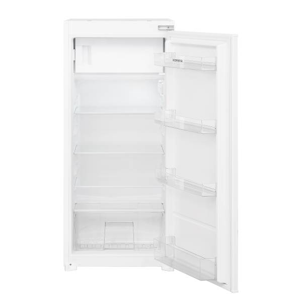 Cuisine d'angle Anton A avec îlot Imitation mélèze blanc / Imitation chêne sauvage - Largeur : 280 cm