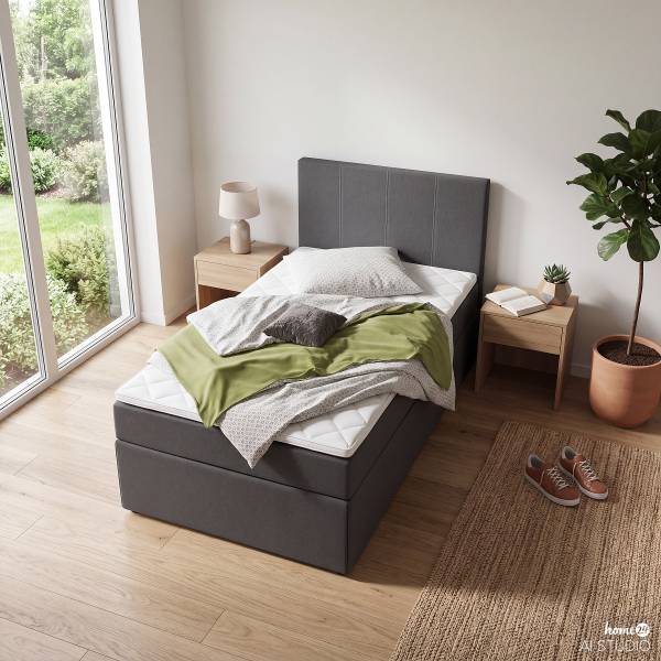 Boxbett Clarrissa Grau - 120 x 200cm