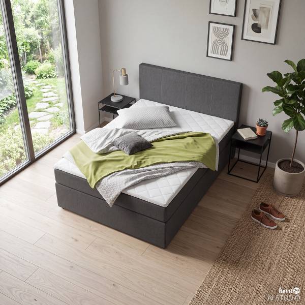 Boxbett Clarrissa Grau - 140 x 200cm