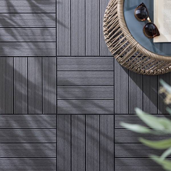 Vlondertegels Thish set van 22 grijs