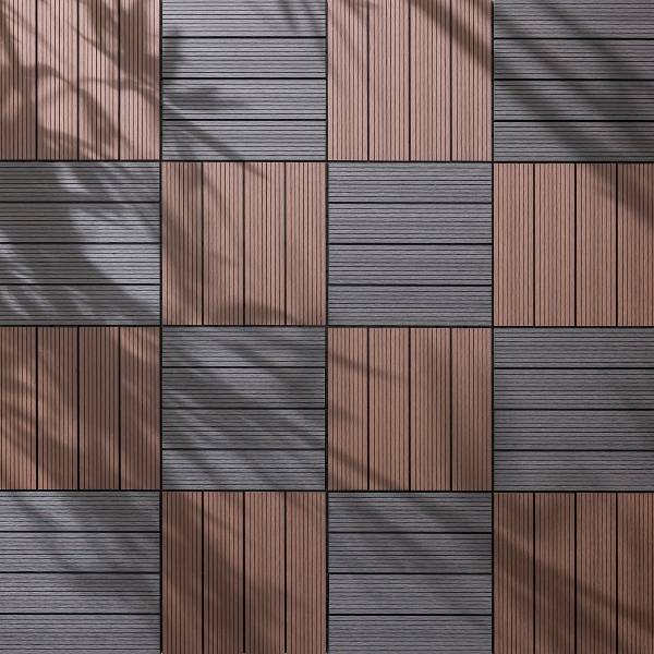 Vlondertegels Thish set van 22 grijs