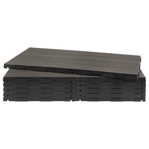 Vlondertegels Thish set van 12 grijs