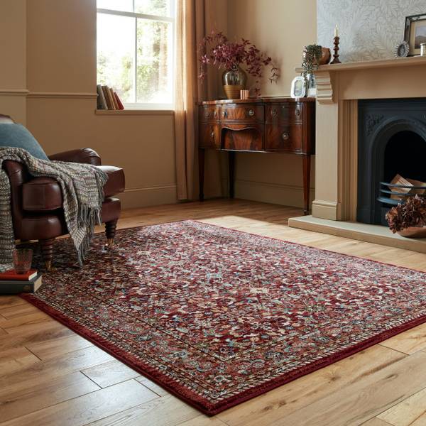 Kurzflorteppich Sandford Polypropylene - Rot - 120 x 170 cm
