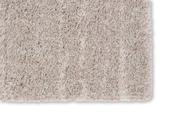 Hochflorteppich Amaze Uni Polyester - Sand - 80 x 150 cm