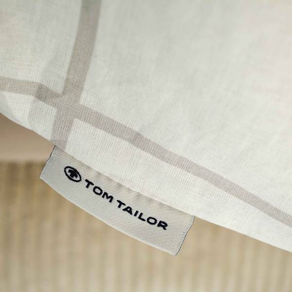 Renforcé-Bettwäsche Tom Tailor Typ C Baumwolle - Hellgrau / Weiß - 135 x 200 cm