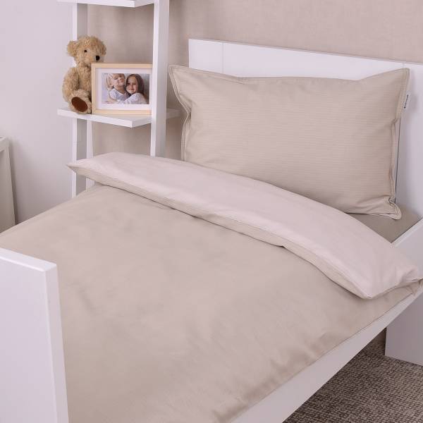 Satin-Babybettwäsche Tom Tailor Baumwolle - Beige - 100 x 135 cm